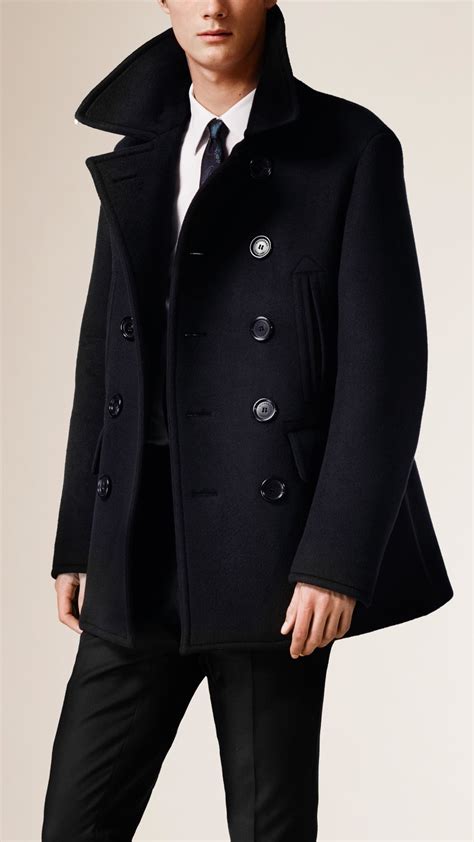 burberry peacoat men's